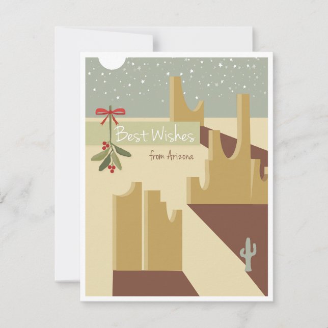 Best Wishes from Arizona! Holiday Card (Front)