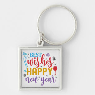 Best Wishes Happy New Year Design-80967 Key Ring