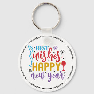 Best Wishes Happy New Year Design-80967 Key Ring