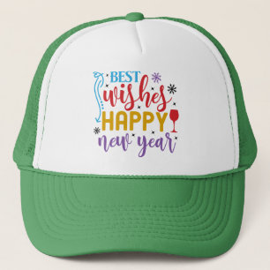 Best Wishes Happy New Year Design-80967 Trucker Hat