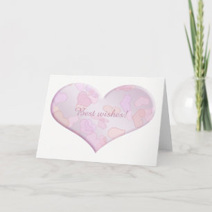 Best wishes. heart. card