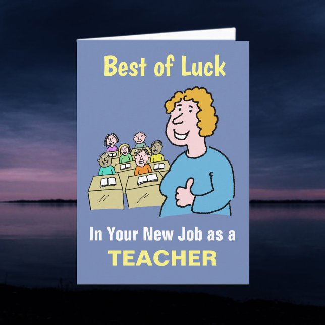 Best Wishes in Your New Job as Teacher Card (Creator Uploaded)