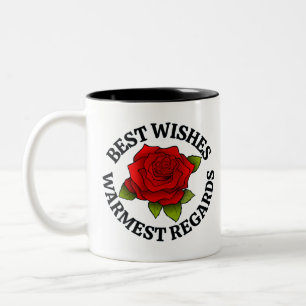 BEST WISHES Two-Tone COFFEE MUG