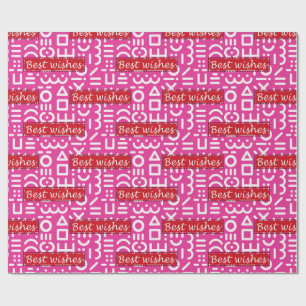 best wishes wrapping paper