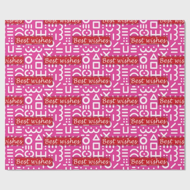 best wishes wrapping paper (Flat)