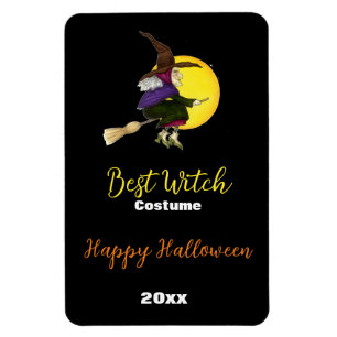 Best Witch Costume Halloween Party Award Magnet