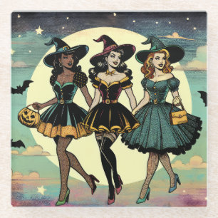 Best Witches Glass Coaster