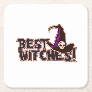 Best Witches Square Paper Coaster