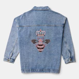 Best Women Denim Queen bee Crown Girls Honey Bee Jacket