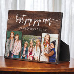 Best Wood Pop Pop Grandpa Photo Collage Plaque<br><div class="desc">Capture the love between Pop Pop and his grandchildren with our Grandfather Grandpa Grandchildren Photo Collage Plaque. This personalised plaque features a heartwarming photo collage, beautifully displaying cherished moments shared between Papa and his beloved grandchildren. Surrounding the photos is the endearing title "Poppy, " adding a special touch to the...</div>