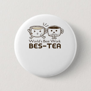 Best Work Bestie - Coworker Classic 6 Cm Round Badge