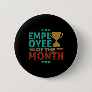Best Worker Employee Of The Month Runner Up Office 6 Cm Round Badge