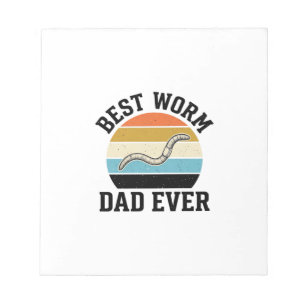 Best Worm Dad Ever Vintage Worm Shirt Design_1 Notepad