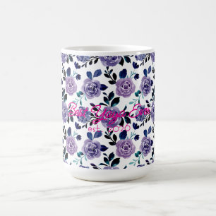 Best Yaya Mother's Day Bright Floral Coffee Mug