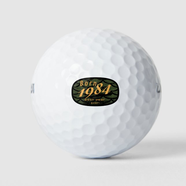 Best Year 1984 Golf Balls (Front)