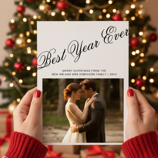 Best Year Ever Cosy Couple Christmas Card (Creator Uploaded)