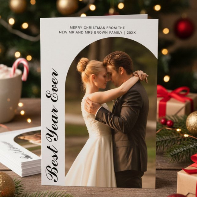 Best Year Ever Cosy Couple Christmas Card (Creator Uploaded)