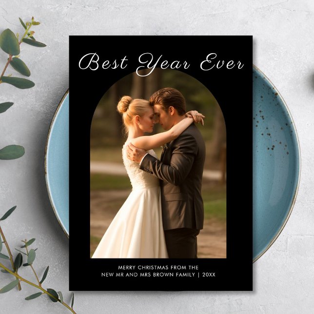 Best Year Ever Cute Couple Christmas Card (Creator Uploaded)