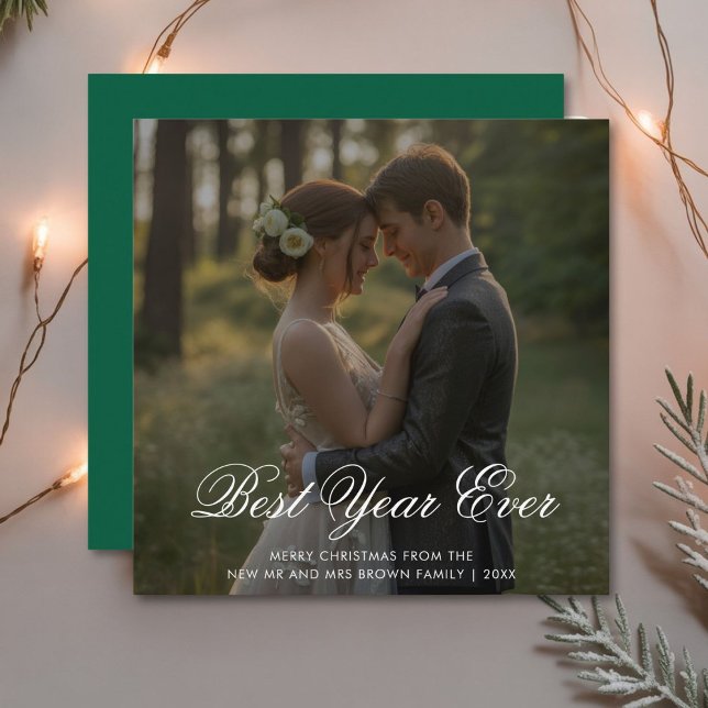 Best Year Ever Cute Couple Christmas Card (Creator Uploaded)