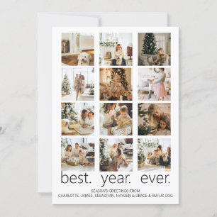 Best Year Ever Photo Christmas Personalised Holiday Card