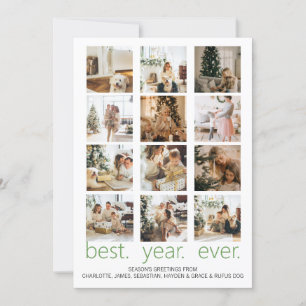 Best Year Ever Photo Christmas Personalised Holiday Card