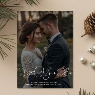 Best Year Ever Playful Holiday Couple Card