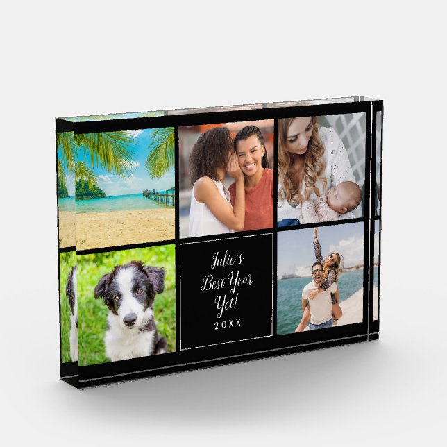 Best Year Yet Modern Collage 5 Photo Block (Left)