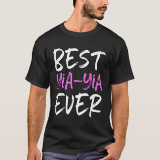 Best Yia-Yia Ever Family Yiayia T-Shirt