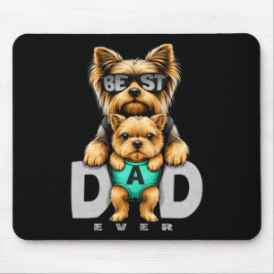 Best Yorkie Dad Cute Yorkshire Terrier Father Dog Mouse Pad