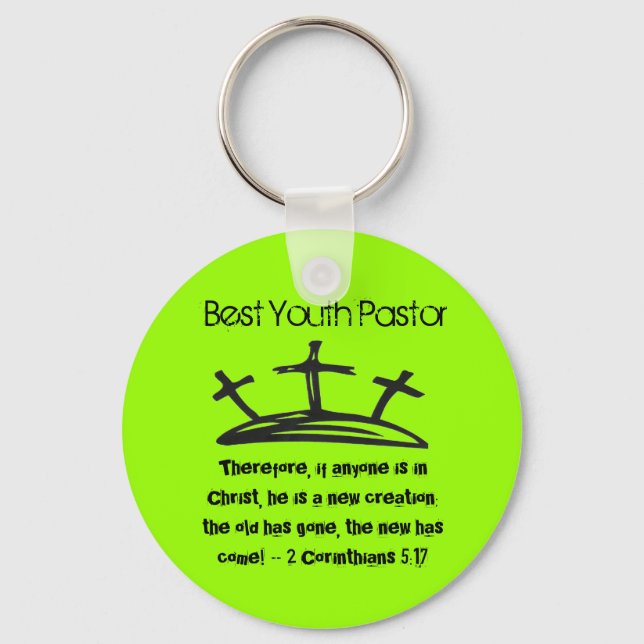 Best Youth Pastor Key Ring (Front)