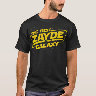 Best Zayde in The Galaxy Hebrew Jewish Grandfather T-Shirt