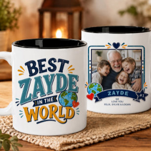 Best Zayde in the World Photo Mug