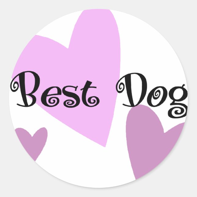 Bestdog Classic Round Sticker (Front)