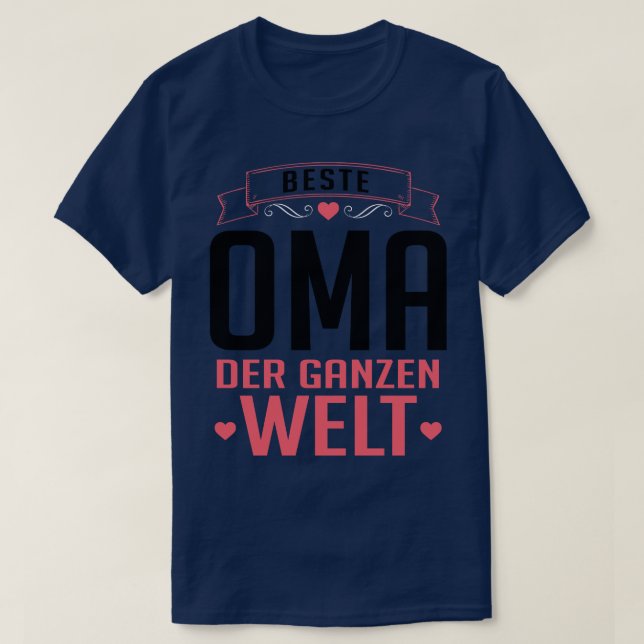 Beste oma der welt T-Shirt (Design Front)