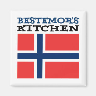 Bestemor's Kitchen Norwegian Grandmother Magnet