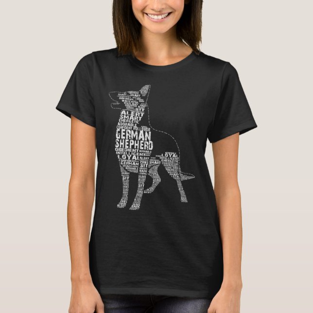 Bester German Shepherd Dad je geschenkt T-Shirt (Front)