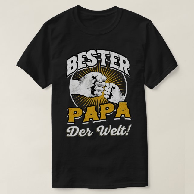 Bester Papa Der Welt  T-Shirt (Design Front)