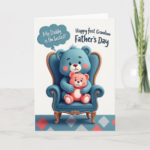 Bestest Grandson Fathers Day Card