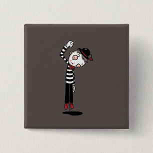 Bestest Mime Ever 15 Cm Square Badge