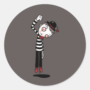 Bestest Mime Ever Classic Round Sticker