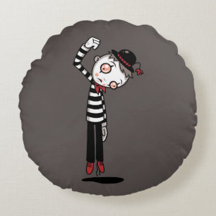 Bestest Mime Ever Round Cushion