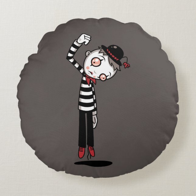 Bestest Mime Ever Round Cushion (Front)