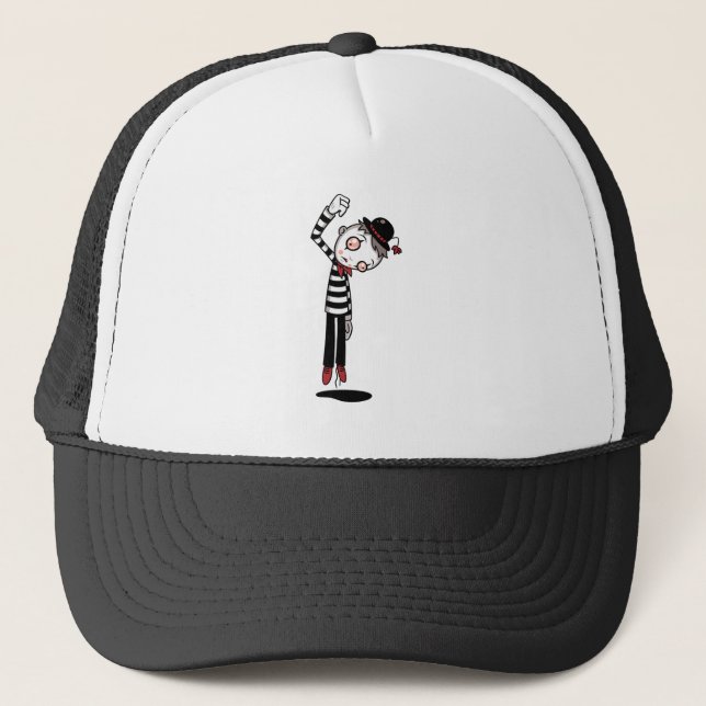 Bestest Mime Ever Trucker Hat (Front)