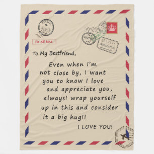 Bestfriend Gift   To My Bestfriend I Love You Fleece Blanket