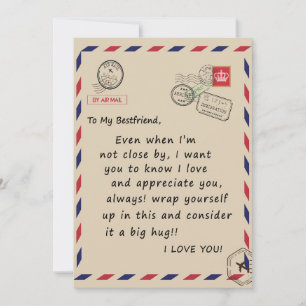 Bestfriend Gift   To My Bestfriend I Love You Holiday Card