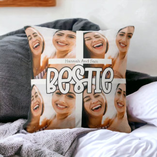 bestie best friend bff trendy text cushion