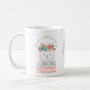 BESTIE BFF FRIEND Amazing Cute Lllama Coffee Mug