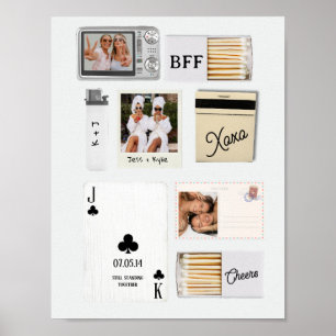 Bestie Birthday Gift Personalised Poster