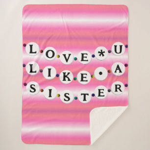 Bestie Bracelet - Friendship Design (18 Beads) Sherpa Blanket