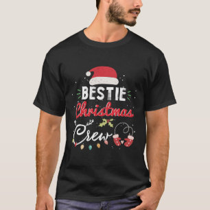 Bestie Christmas Crew Funny Best Friend Matching T-Shirt